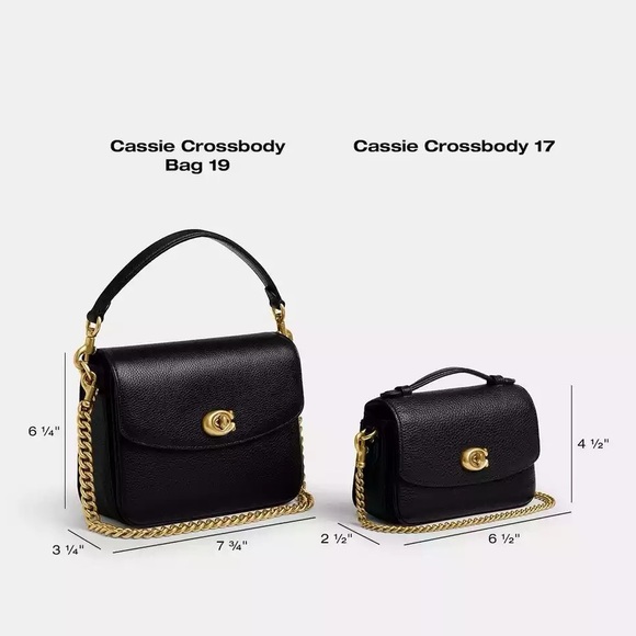 Coach Cassie 19 WITH CHAIN INCLUDED • (Chaulk/White) • (Like New) - Picture 8 of 8